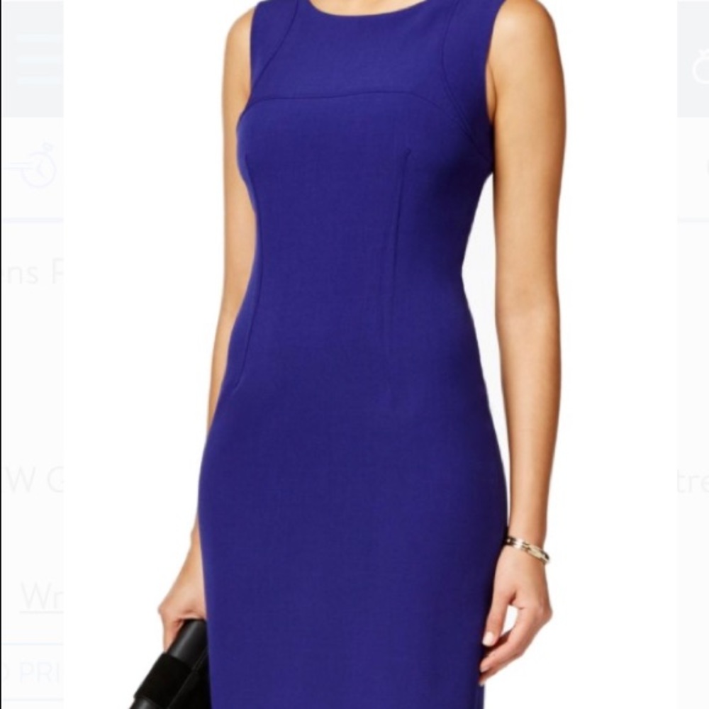 NWT Kasper Grape Marseilles Dress
